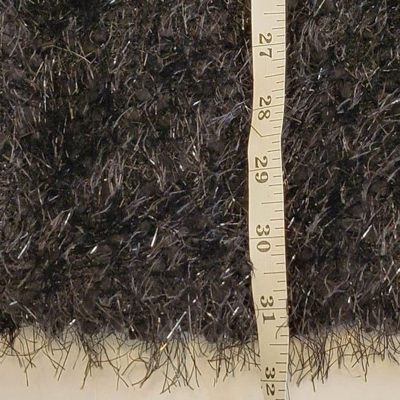 Shein Bae Women's L Black Fuzzy Mini Dress w/Halter Top and Open Back **NWT** - Picture 14 of 14